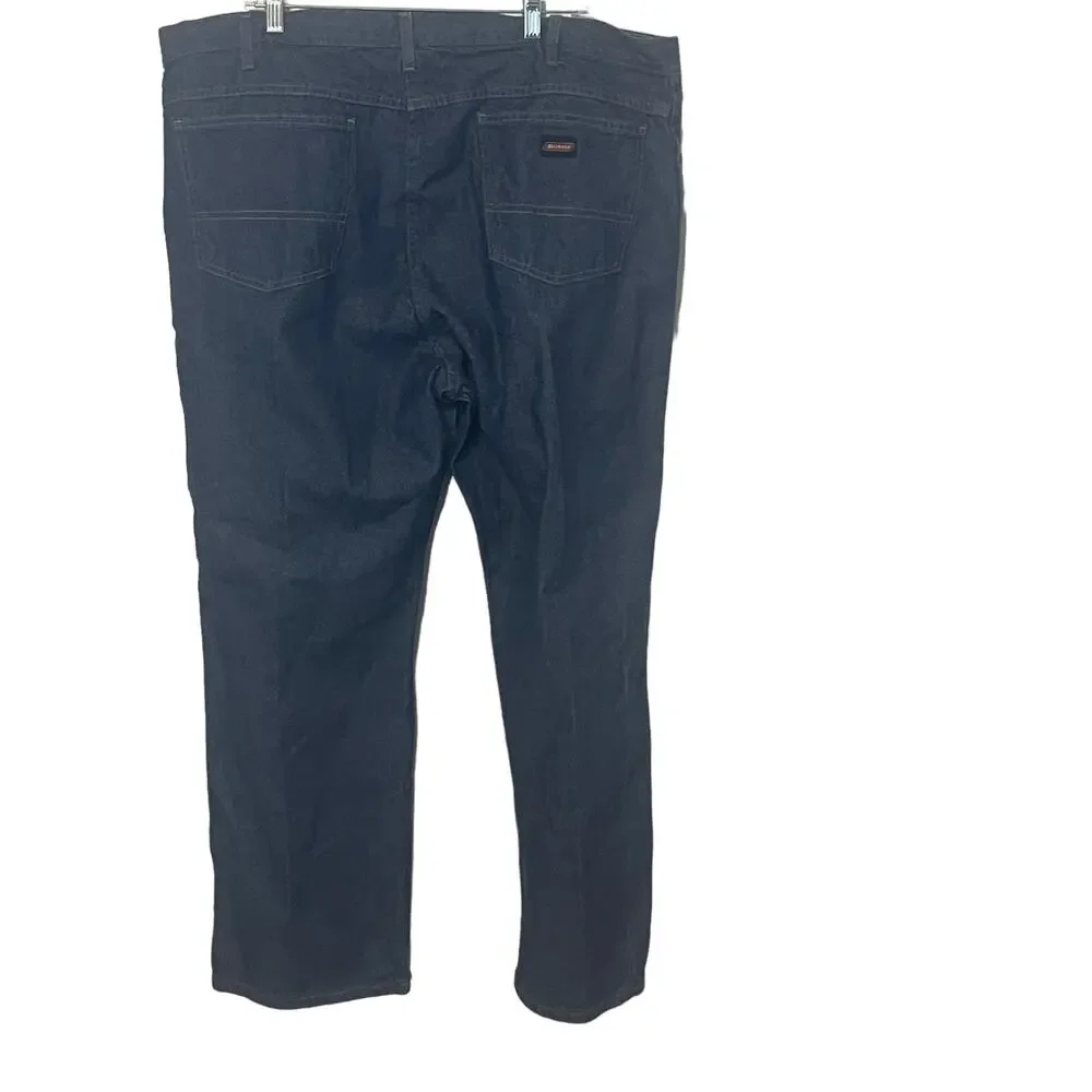 Dickies Men's Size 44 X 30 Medium Wash Denim Straight‎ Leg Jeans